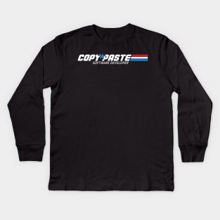 COPY PASTE SOFTWARE DEVELOPER Kids Long Sleeve T-Shirt